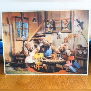 3d Lentograph Goldilocks 3 Bears Victor Anderson 3D Studios kitschy art issues
